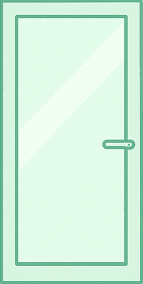 ガラス扉